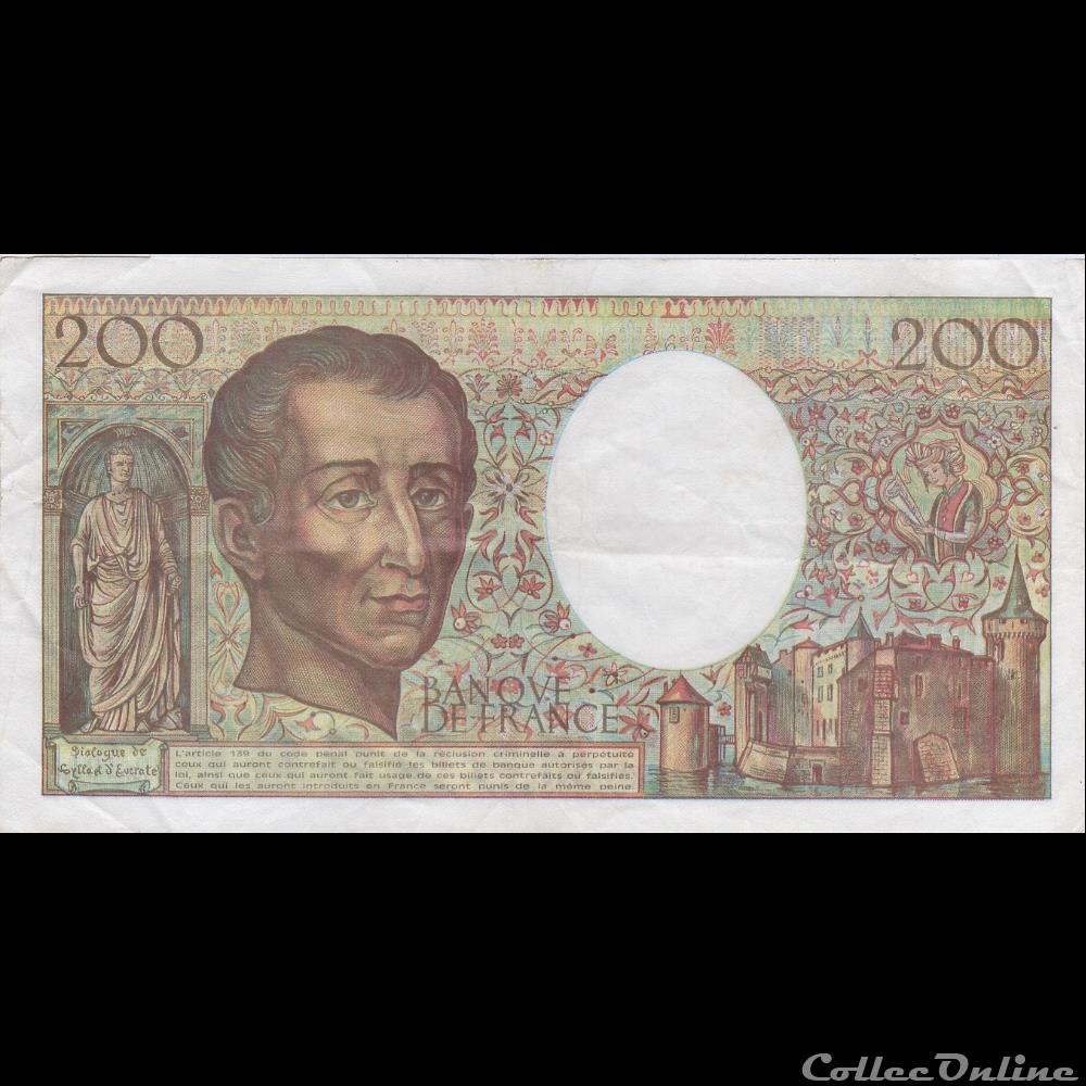 billet france banque de xxe f 70bis 01 1992 r 101 n 861134 ttb