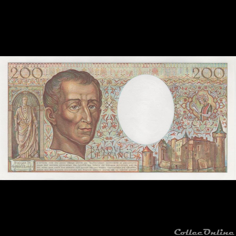 billet france banque de xxe f 70 08 1988 u 060 n 009039 pr neuf