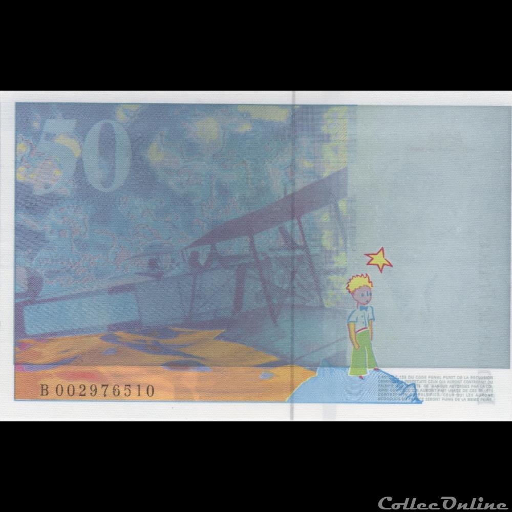 F.72.01b ( B. n°002976510 )Fauté 1992 billet france banque de xxe f 72 01b b n 002976510 faute 1992