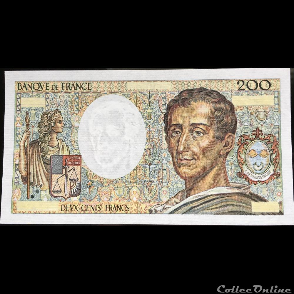 F.70.00 1981 FAUTÉ (TTB+) billet france banque de xxe f 70 00 1981 faute ttb