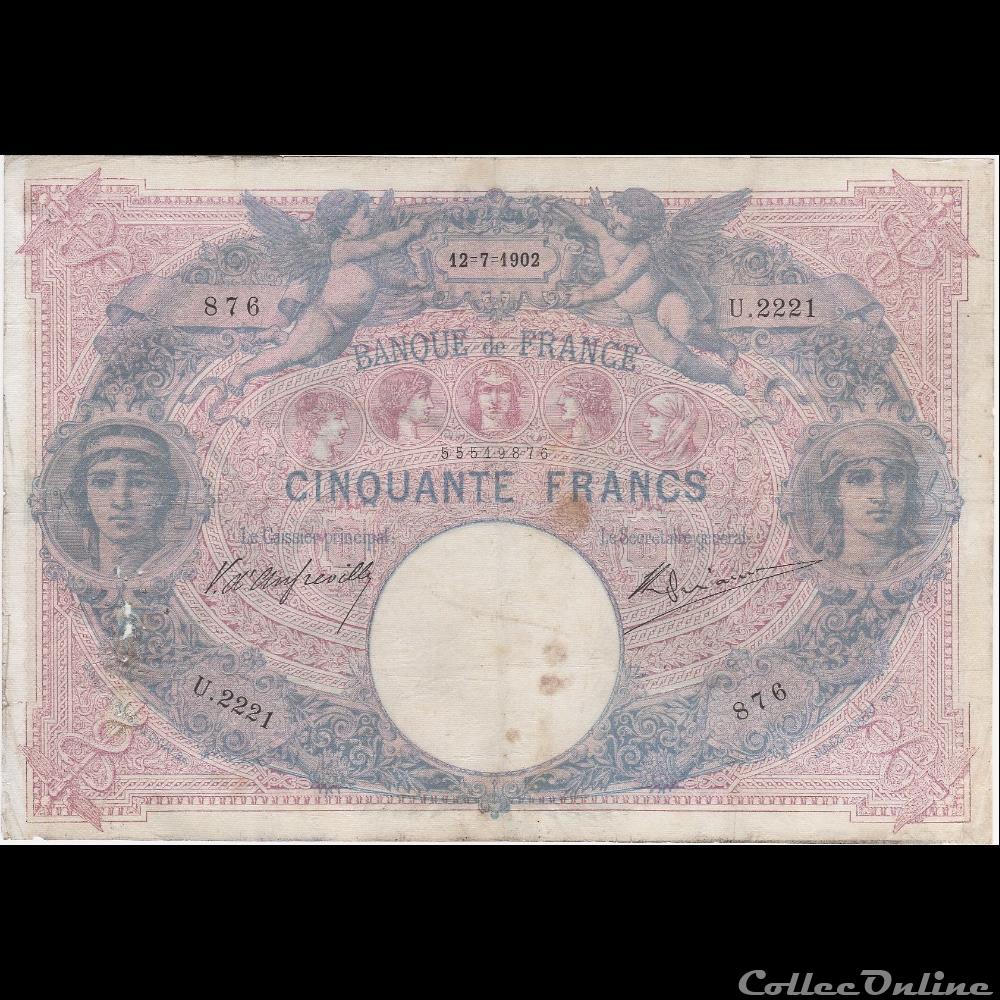 F.14.14 Bleu et Rose 12-06-1902 billet france banque de xxe f 14 14 bleu et rose 12 06 1902
