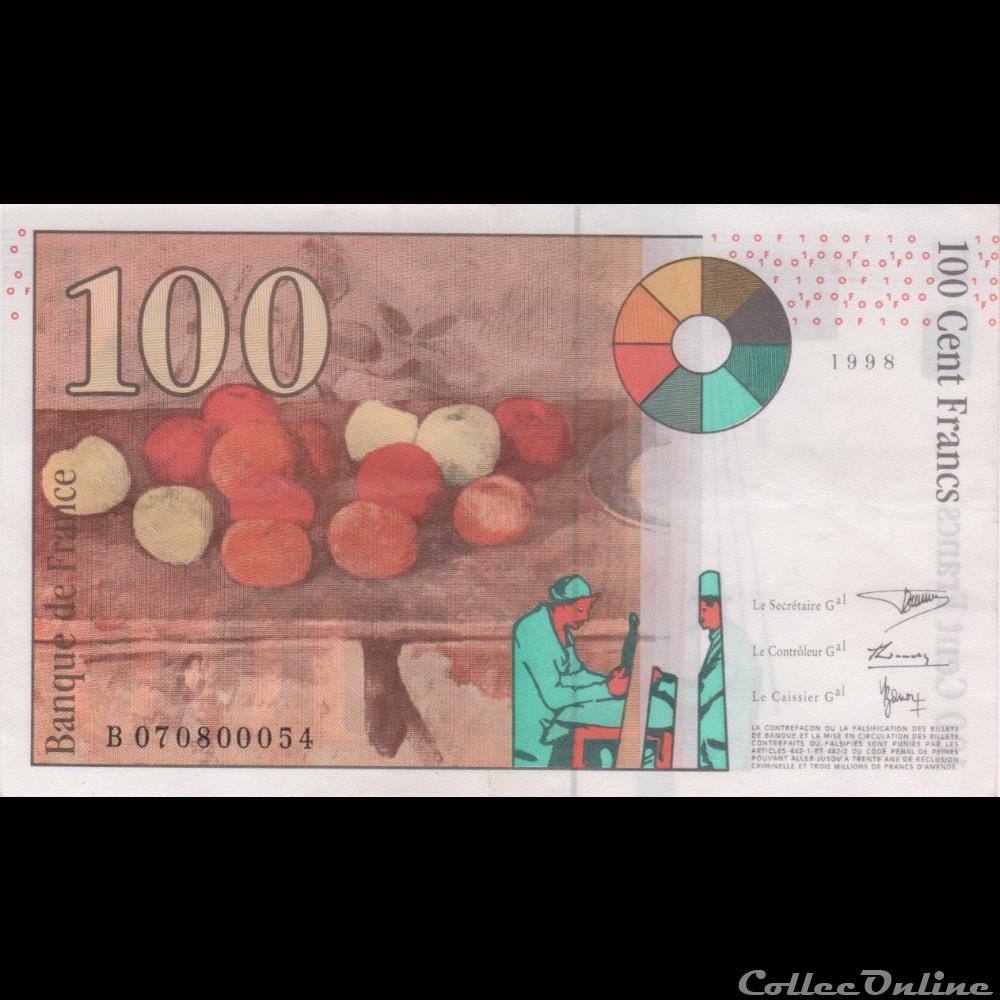 F.74.02 ( Alph. B. n°070800054 billet france banque de xxe f 74 02 alph b n 070800054