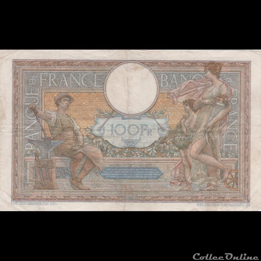 F.25.45 LUC OLIVIER MERSON ( Modifié ) billet france banque de xxe f 25 45 luc olivier merson modifie