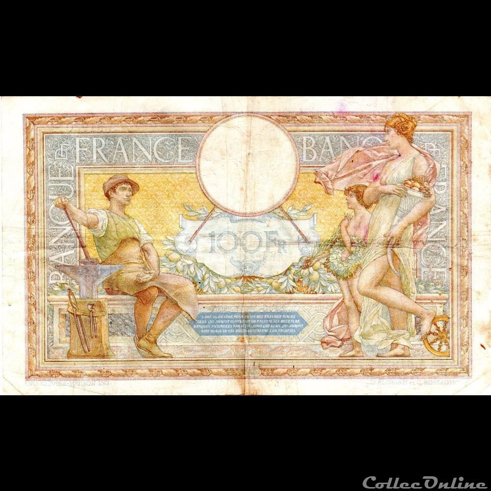 F.24.15 LUC OLIVIER MERSON ( GRANDS CARTOUCHES ) billet france banque de xxe f 24 15 luc olivier merson grands cartouches