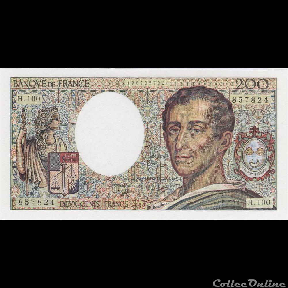 F.70.10b 1990 H.100 n° 857824 ( NEUF ) billet france banque de xxe f 70 10b 1990 h 100 n 857824 neuf