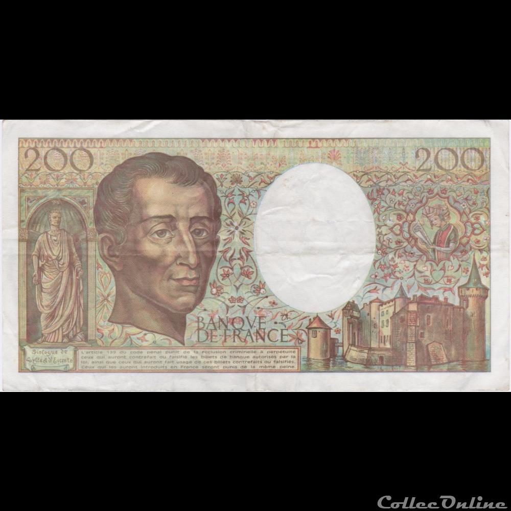F.70.12a 1992 S.103 N°252481 (TB+) billet france banque de xxe f 70 12a 1992 s 103 n 252481 tb