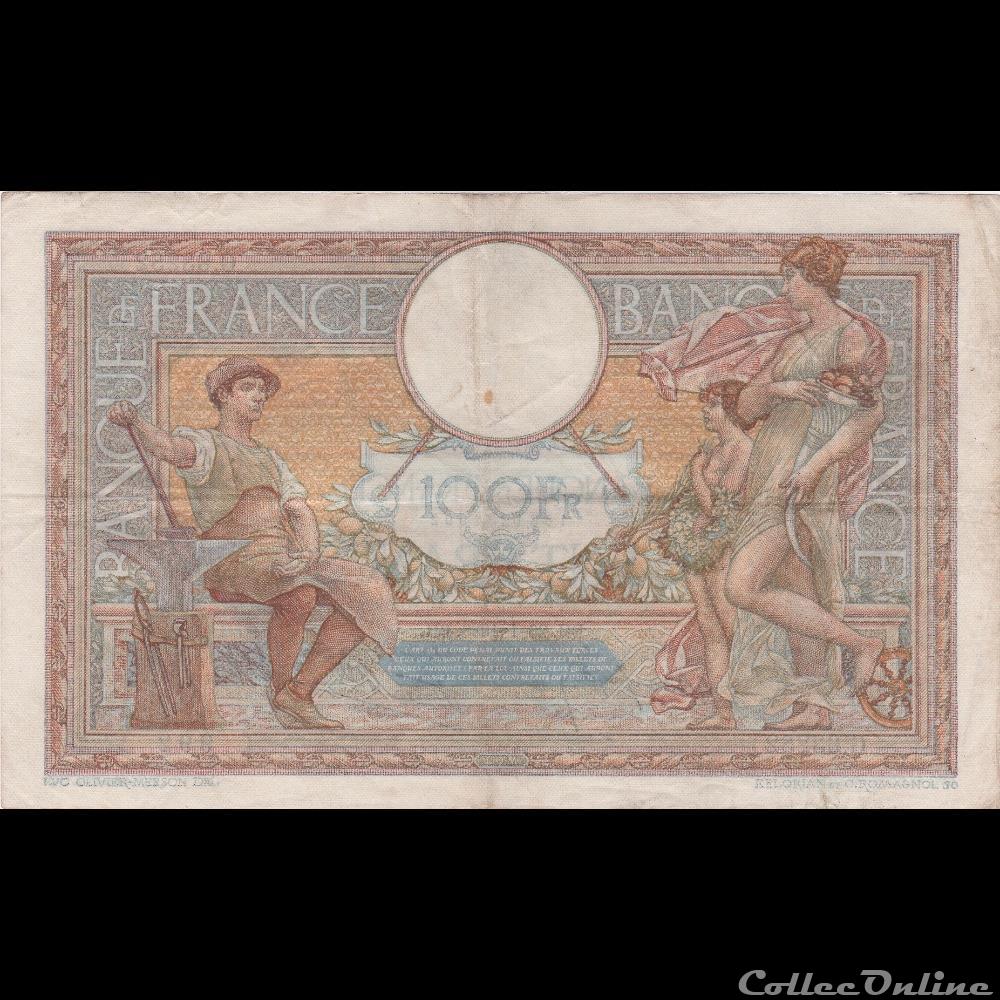 F.25.40 LUC OLIVIER MERSON ( Modifié ) billet france banque de xxe f 25 40 luc olivier merson modifie