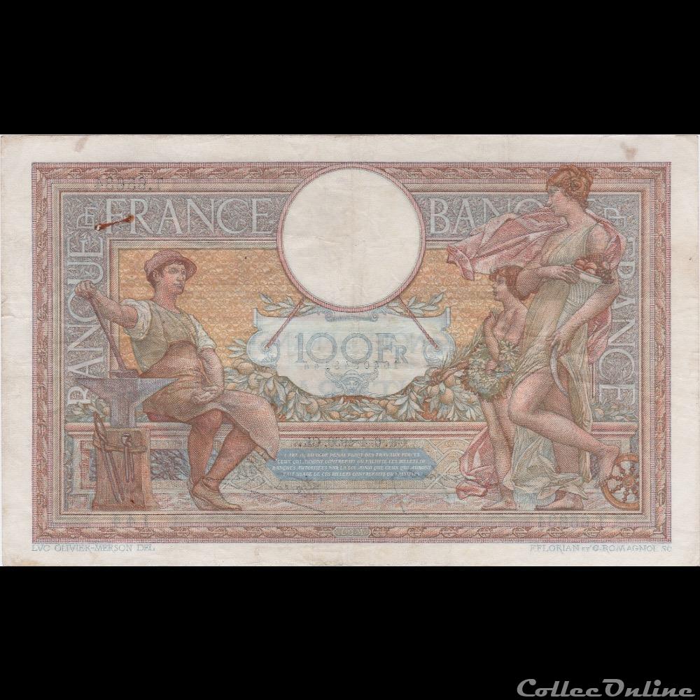 F.25.45 LUC OLIVIER MERSON ( Modifié ) billet france banque de xxe f 25 45 luc olivier merson modifie