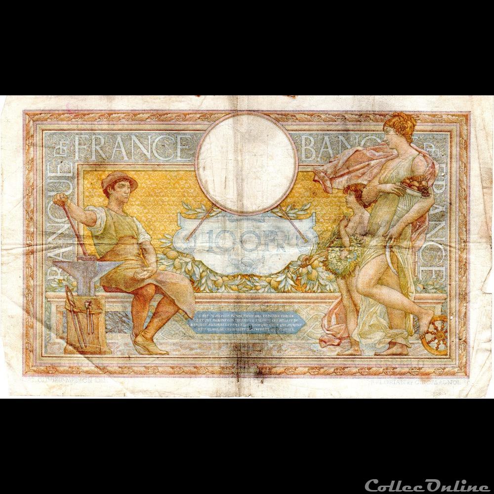 F.24.16 LUC OLIVIER MERSON ( GRANDS CARTOUCHES ) billet france banque de xxe f 24 16 luc olivier merson grands cartouches