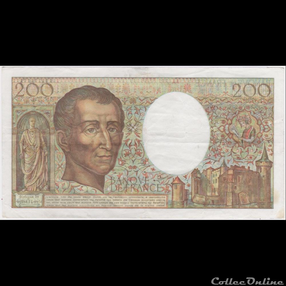 F.70.09 1989 H.069 n°283437 (TTB) billet france banque de xxe f 70 09 1989 h 069 n 283437 ttb