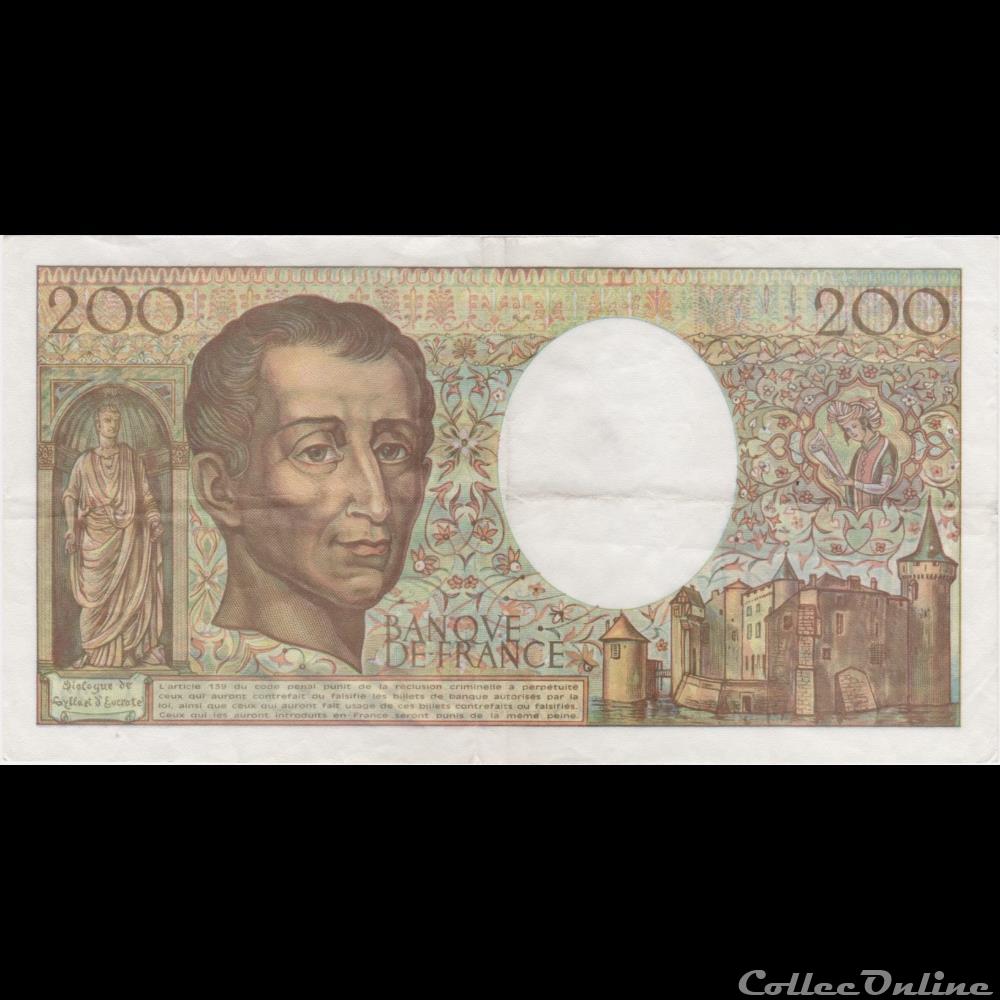 F.70.12b 1992 A.123 N°130555 billet france banque de xxe f 70 12b 1992 a 123 n 130555