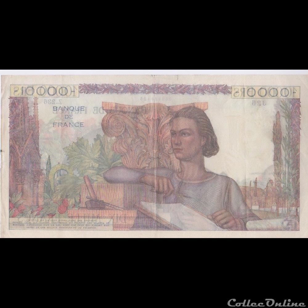 F.50.10 GENIE FRANÇAIS billet france banque de xxe f 50 10 genie francais