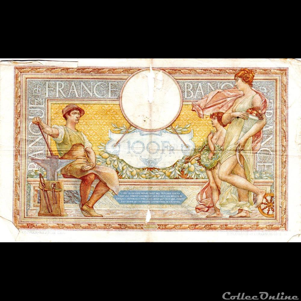 F.24.14 LUC OLIVIER MERSON ( GRANDS CARTOUCHES ) billet france banque de xxe f 24 14 luc olivier merson grands cartouches