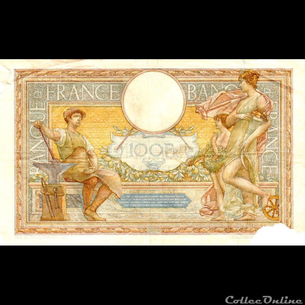 billet france banque de xxe f 24 11 luc olivier merson grands cartouches
