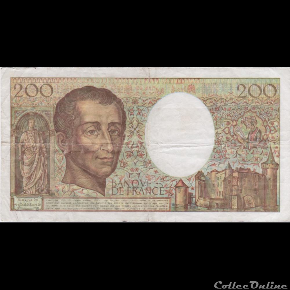 billet france banque de xxe f 70 12b 1992 u 121 n 725801 tb
