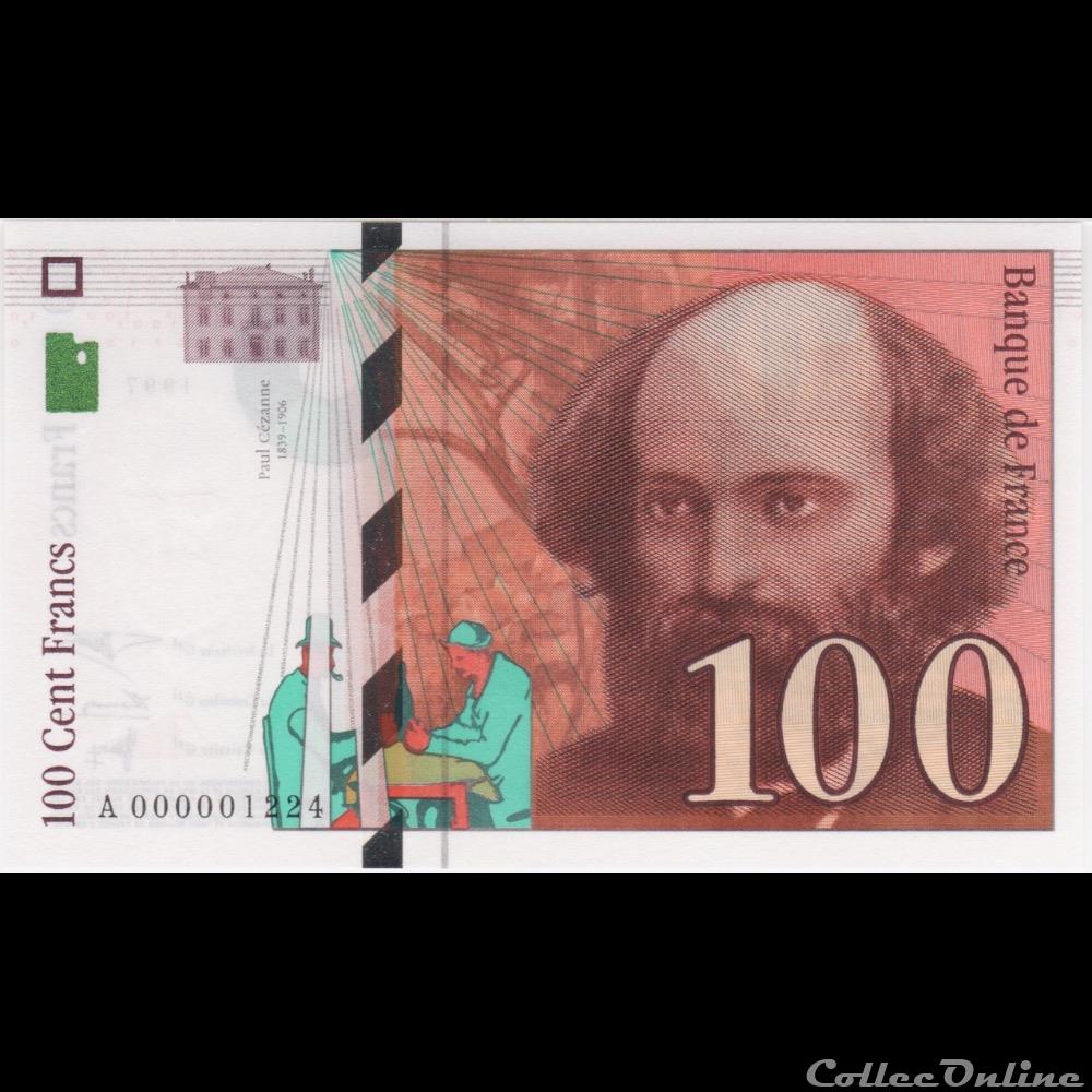F.24.01 ( Alph. A. n°000001224 )1997 billet france banque de xxe f 24 01 alph a n 000001224 1997