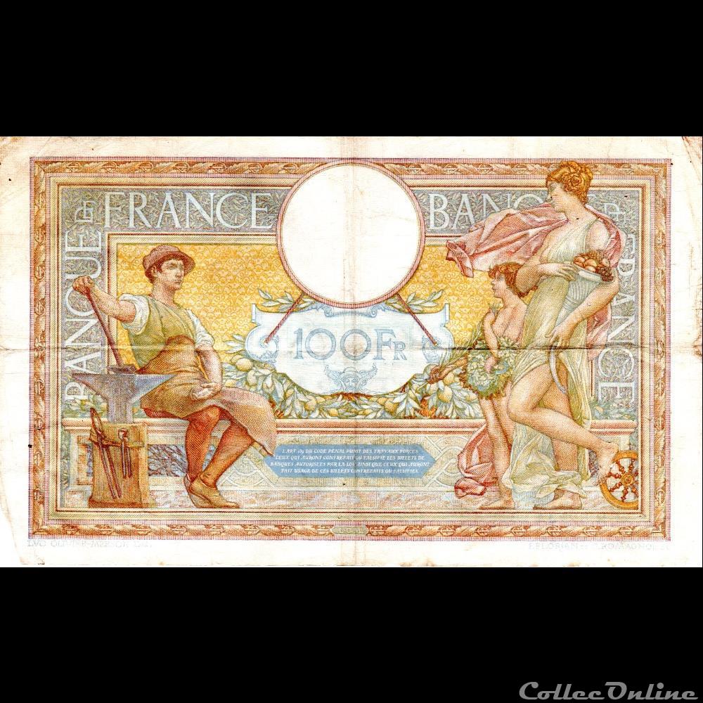 F.24.15 LUC OLIVIER MERSON ( GRANDS CARTOUCHES ) billet france banque de xxe f 24 15 luc olivier merson grands cartouches