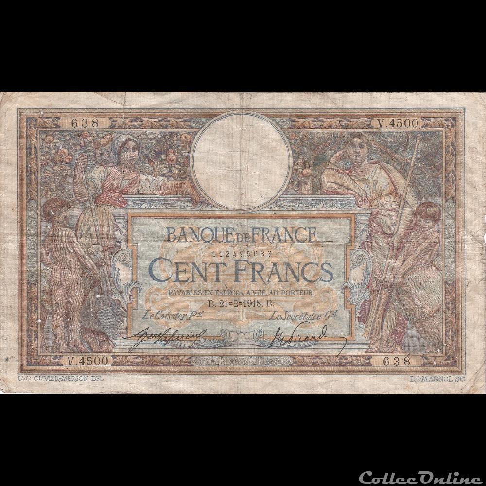 F.23.10 ( SANS LOM ) billet france banque de xxe f 23 10 sans lom