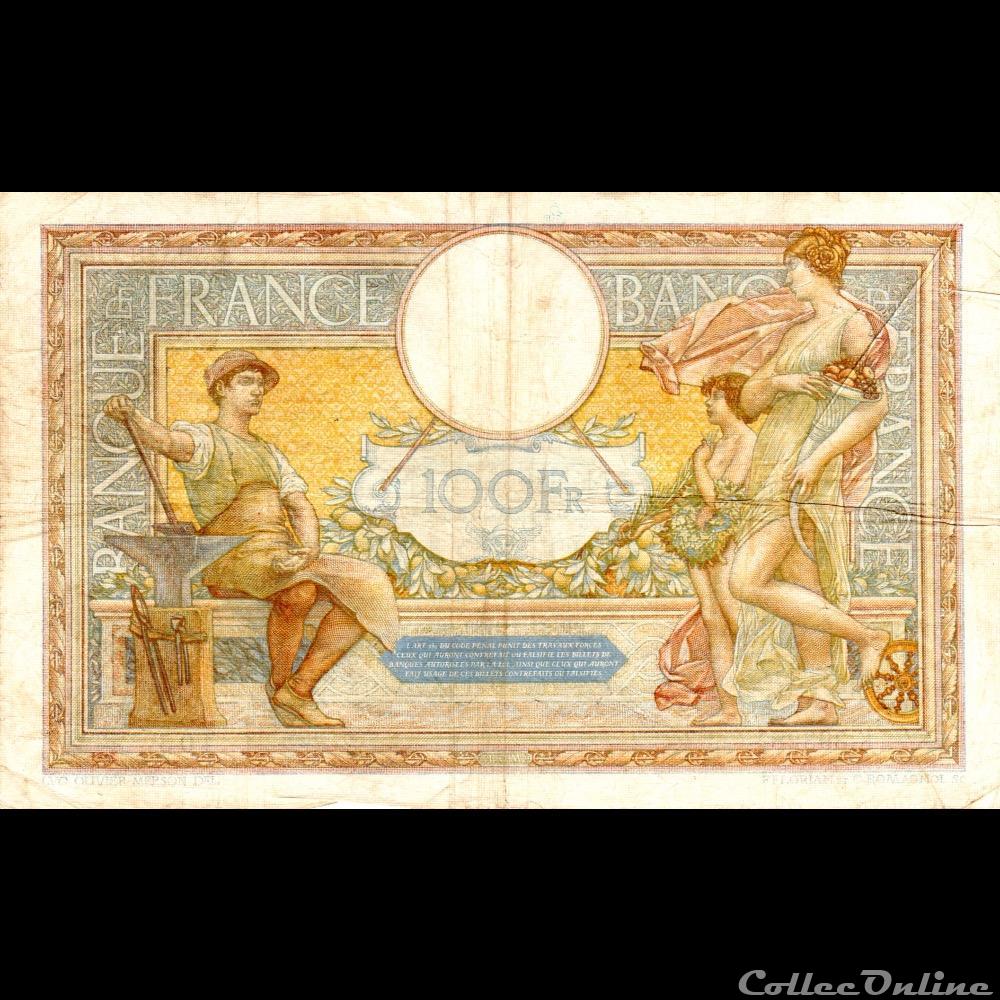 F.24.12 LUC OLIVIER MERSON ( GRANDS CARTOUCHES ) billet france banque de xxe f 24 12 luc olivier merson grands cartouches