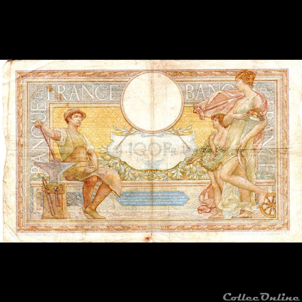 F.24.15 LUC OLIVIER MERSON ( GRANDS CARTOUCHES ) billet france banque de xxe f 24 15 luc olivier merson grands cartouches