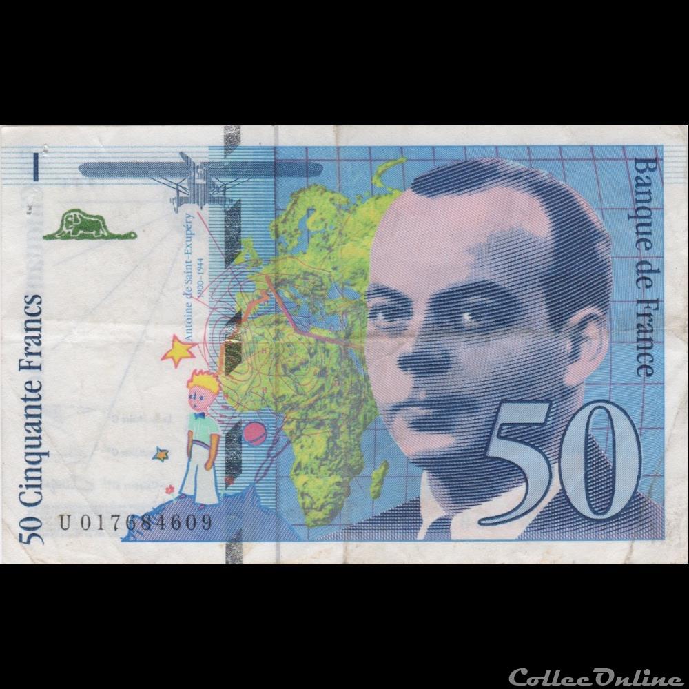 F.73.01a (U. n°0176846609)Modifié 1994 billet france banque de xxe f 73 01a u n 0176846609 modifie 1994