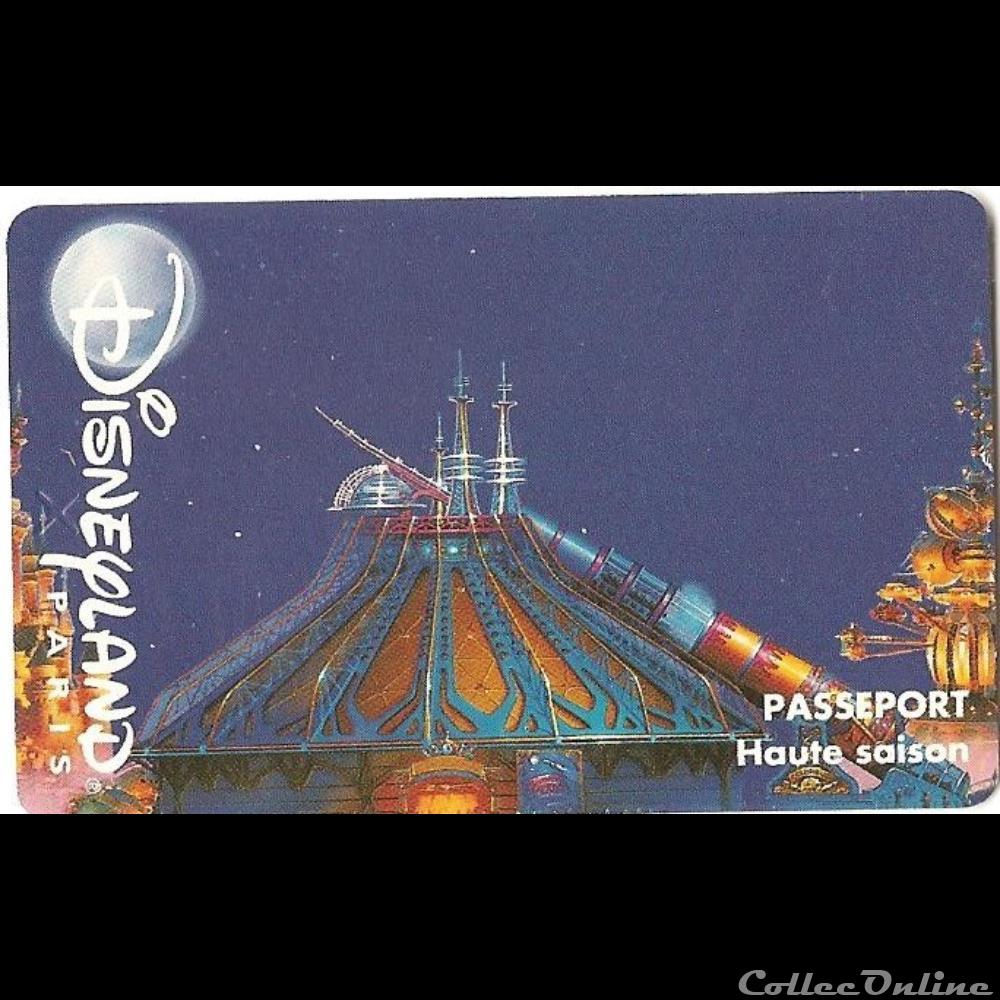 PASSEPORT entrée euro disney autre telecarte passeport entree euro disney