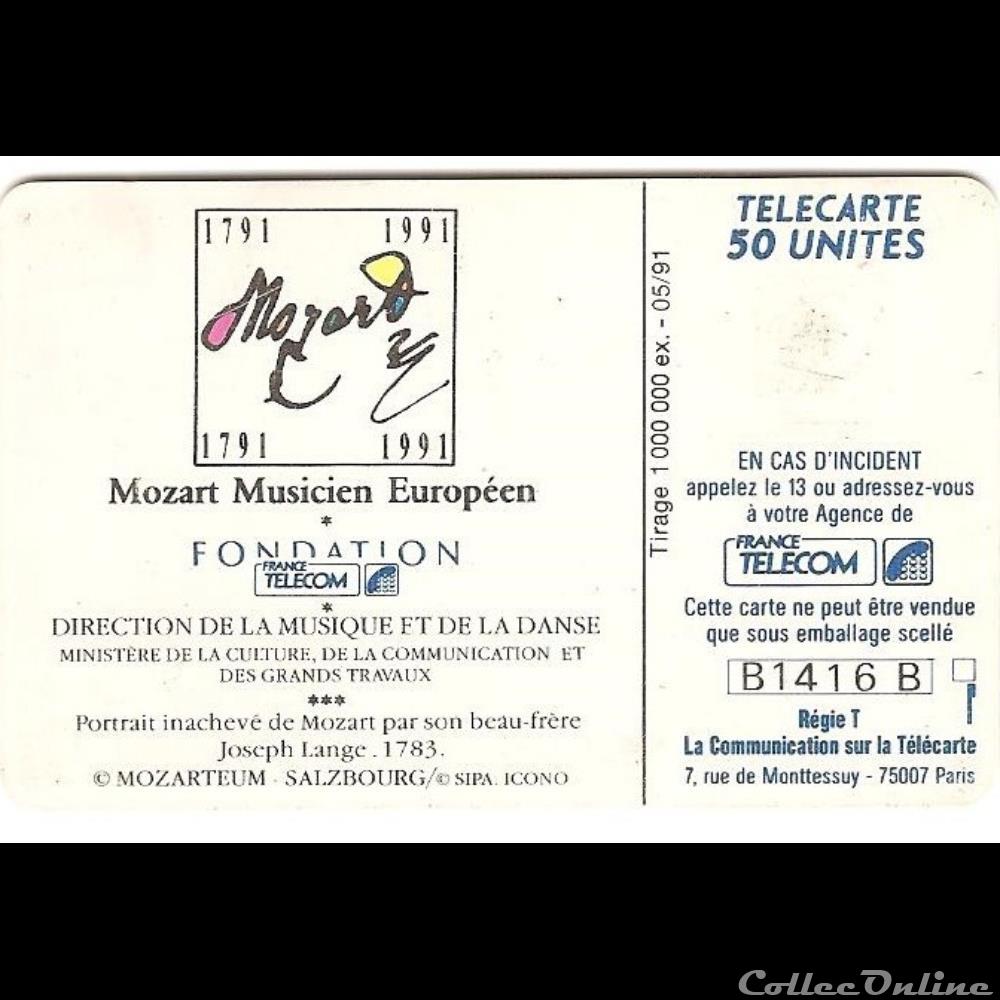 Fondation France Télécom - mécène de la musique vocale autre telecarte fondation france telecom mecene de la musique vocale