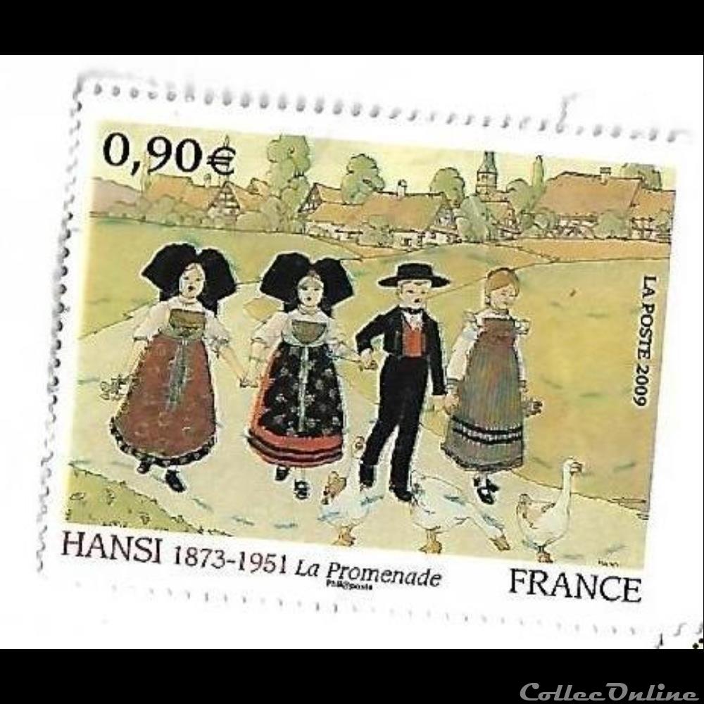 Art - Hansi - la promenade timbre art hansi la promenade