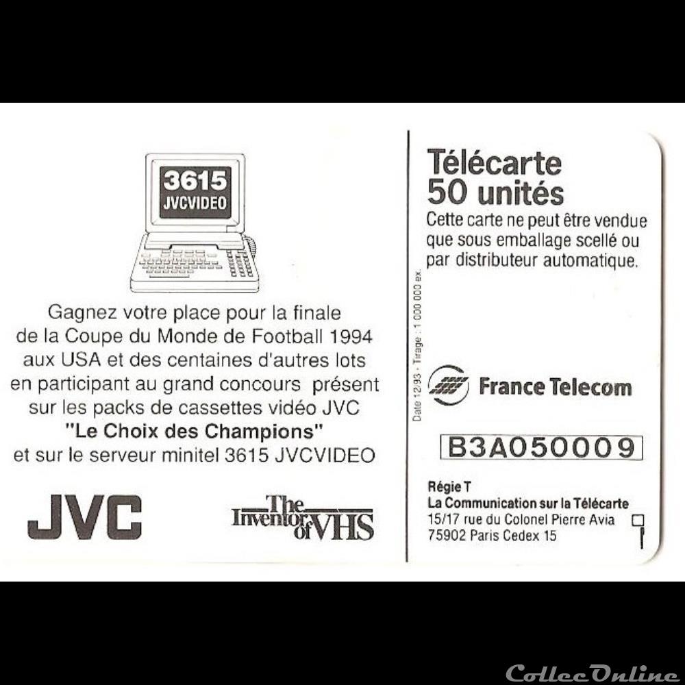 autre telecarte sports coupe du monde de foot 1994