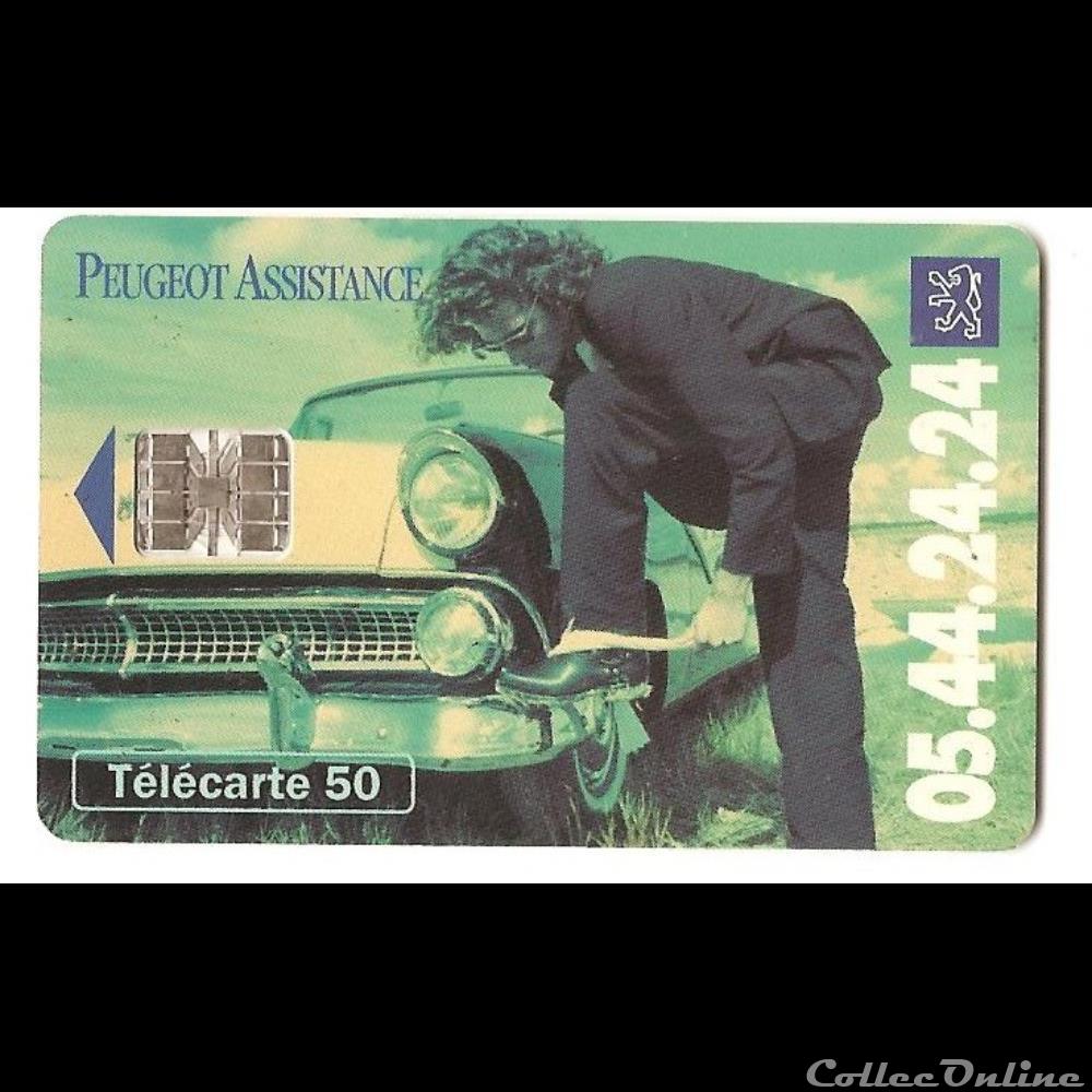 Pub - Peugeot assistance autre telecarte pub peugeot assistance