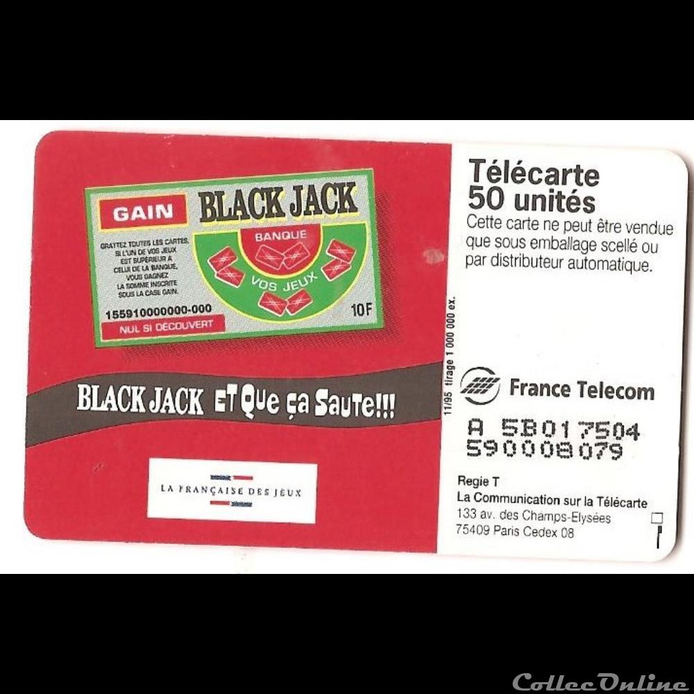 autre telecarte pub black jack