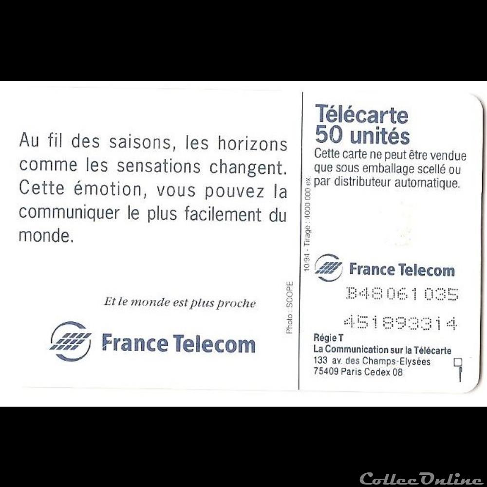 autre telecarte france telecom au fil des saisons automne