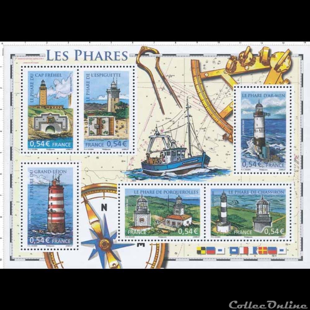 Lieu - Phares - Cap Fréhel et l'Espiguette timbre lieu phares cap frehel et espiguette