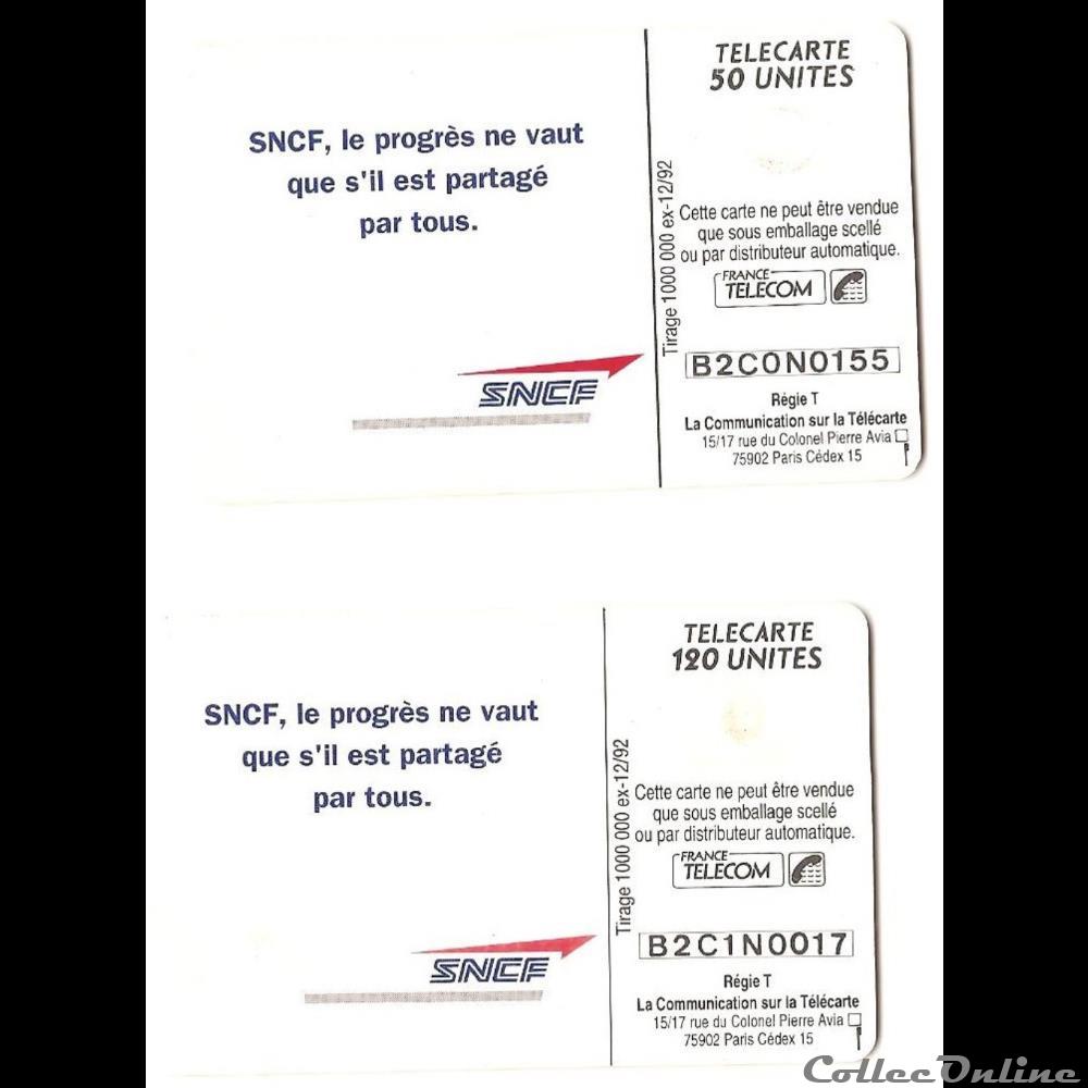 Pub - SNCF 50 et 120 unités autre telecarte pub sncf 50 et 120 unites