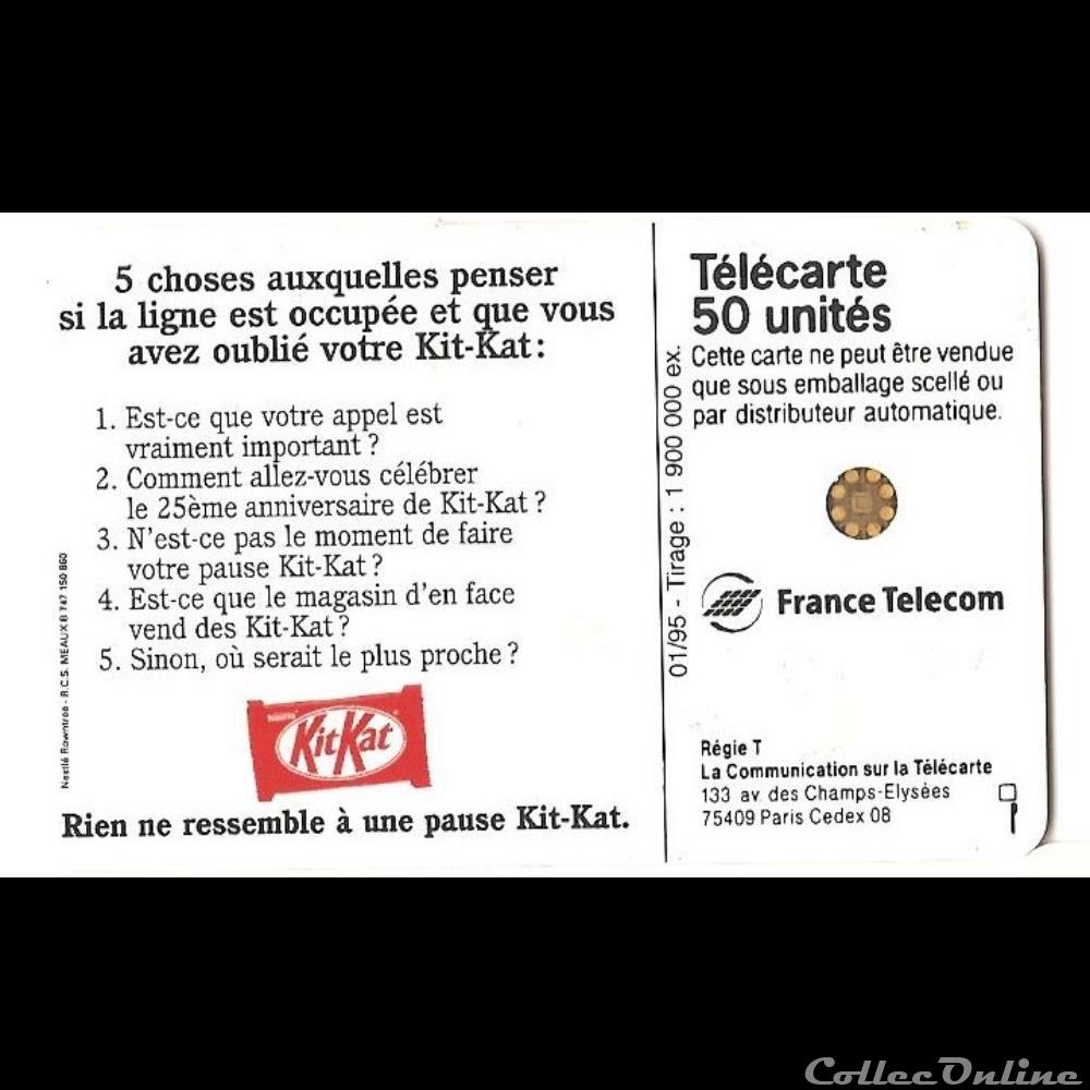Pub - Kit Kat - 25ème anniversaire autre telecarte pub kit kat 25eme anniversaire