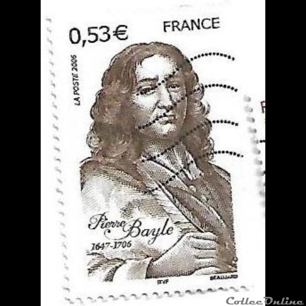 Personnages célèbres - Pierre Bayle timbre personnages celebres pierre bayle