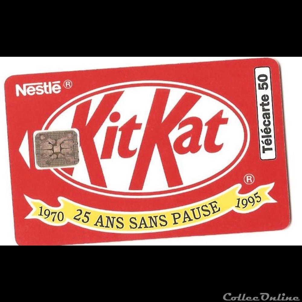 Pub - Kit Kat - 25ème anniversaire autre telecarte pub kit kat 25eme anniversaire
