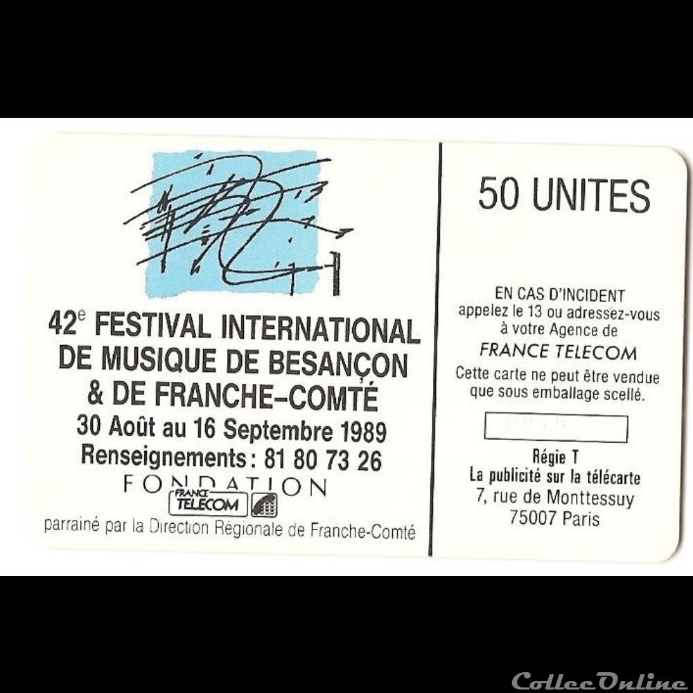 autre telecarte evenement 42eme festival international de musique de besancon