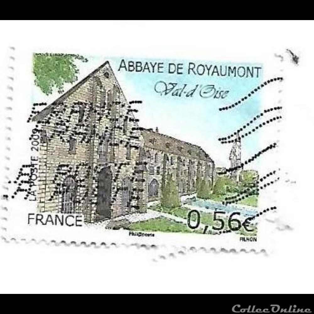 Lieu - Abbaye de Royaumont timbre lieu abbaye de royaumont