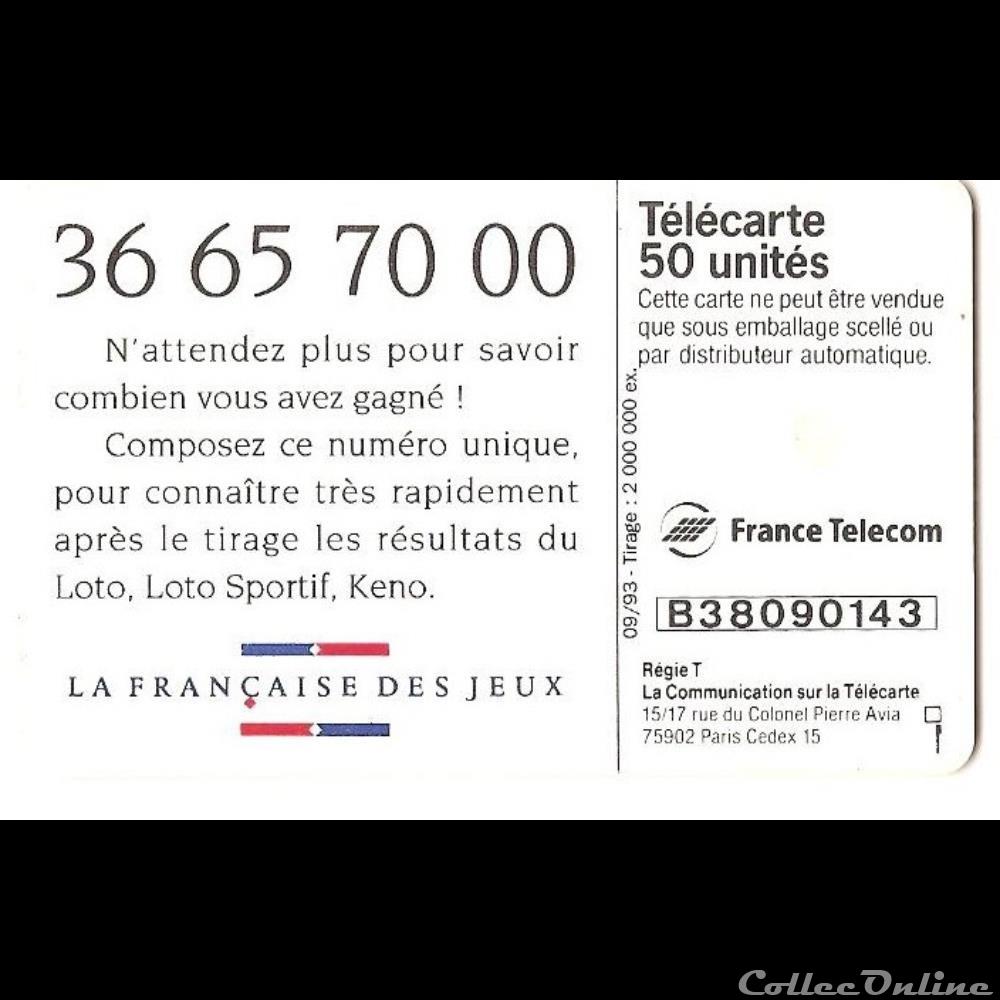 autre telecarte pub loto sportif