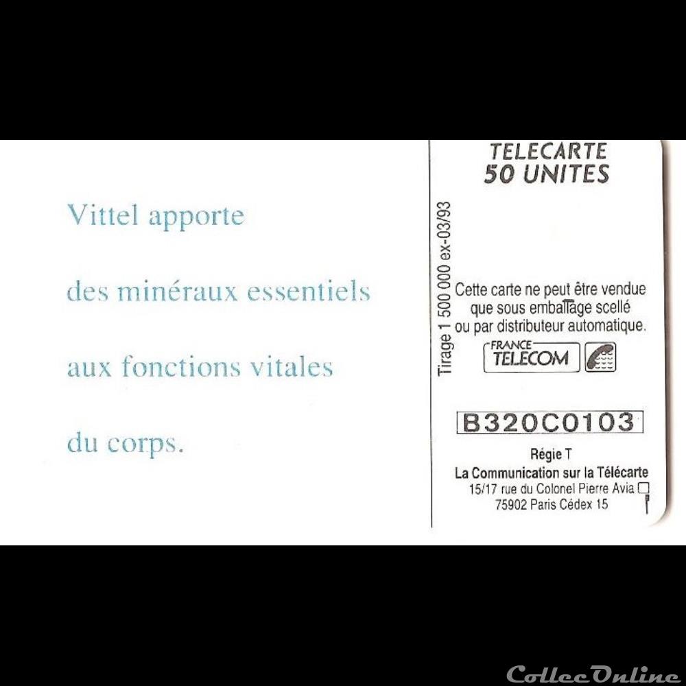 Pub - vittel autre telecarte pub vittel