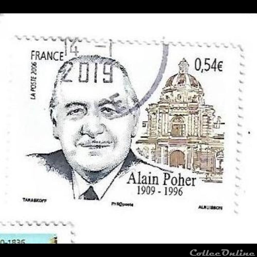 timbre personnages celebres alain poher