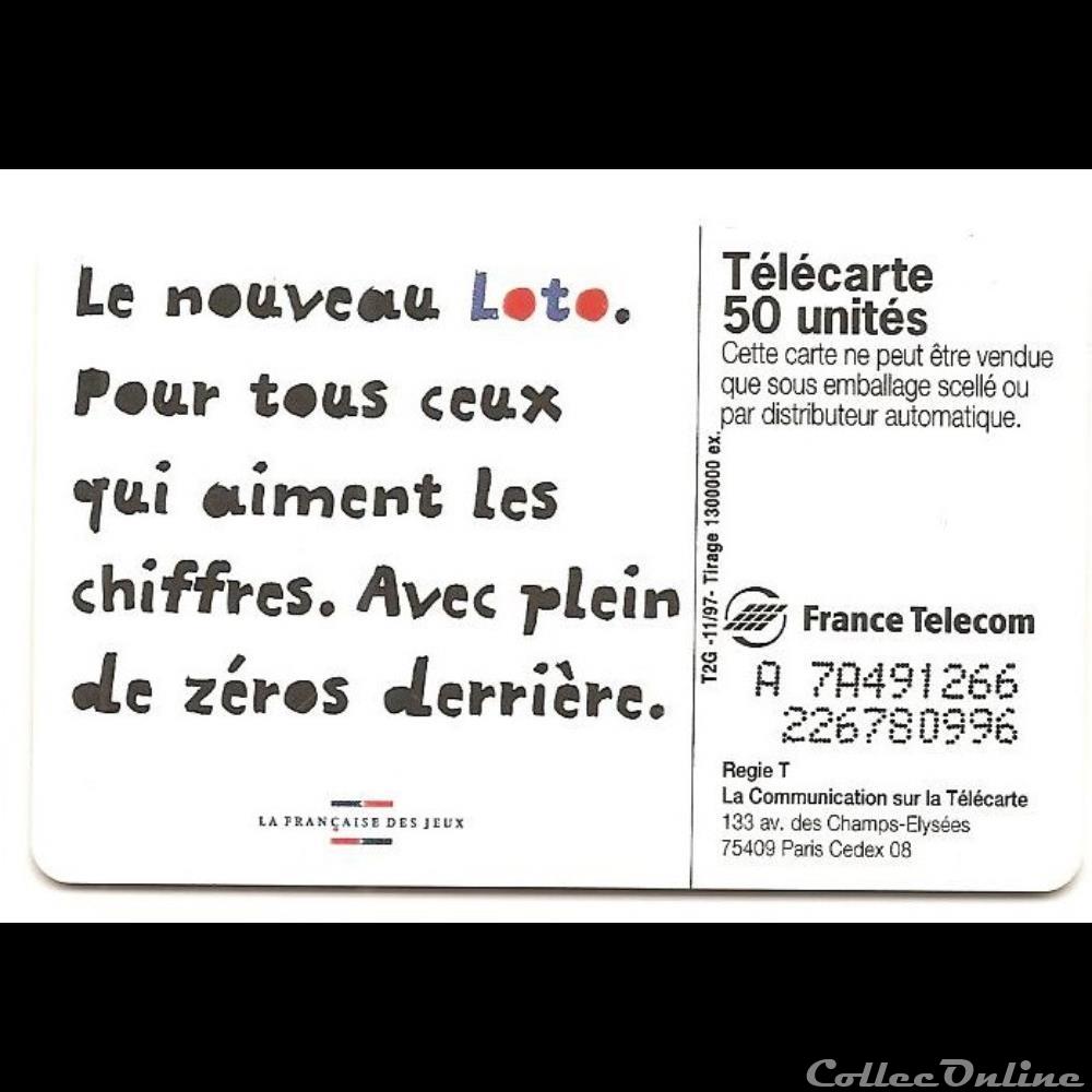 Pub - loto autre telecarte pub loto