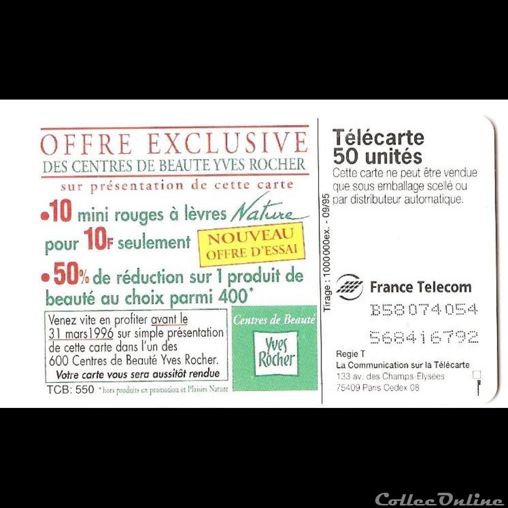 Pub - Yves Rocher autre telecarte pub yves rocher