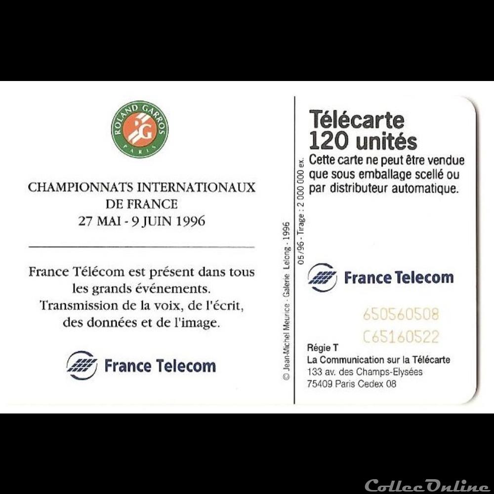 autre telecarte sport roland garros