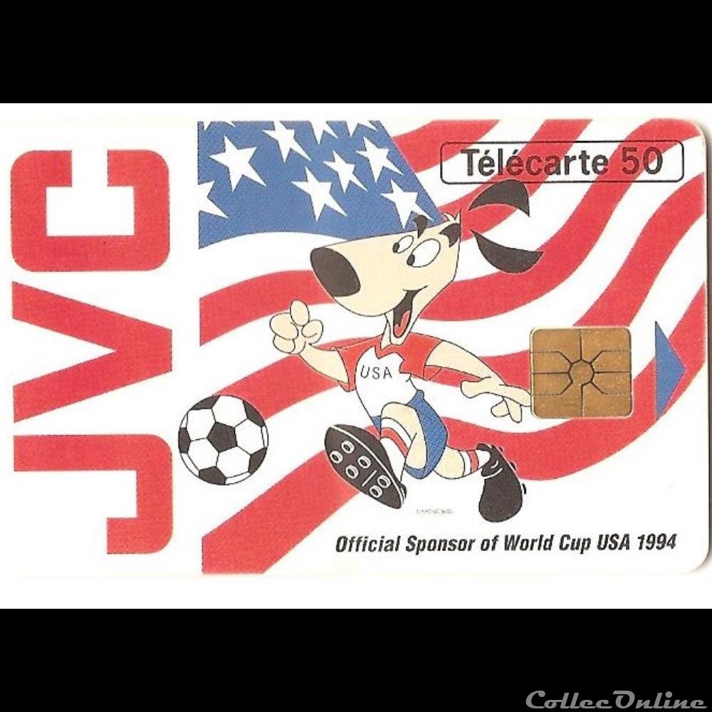 autre telecarte sports coupe du monde de foot 1994