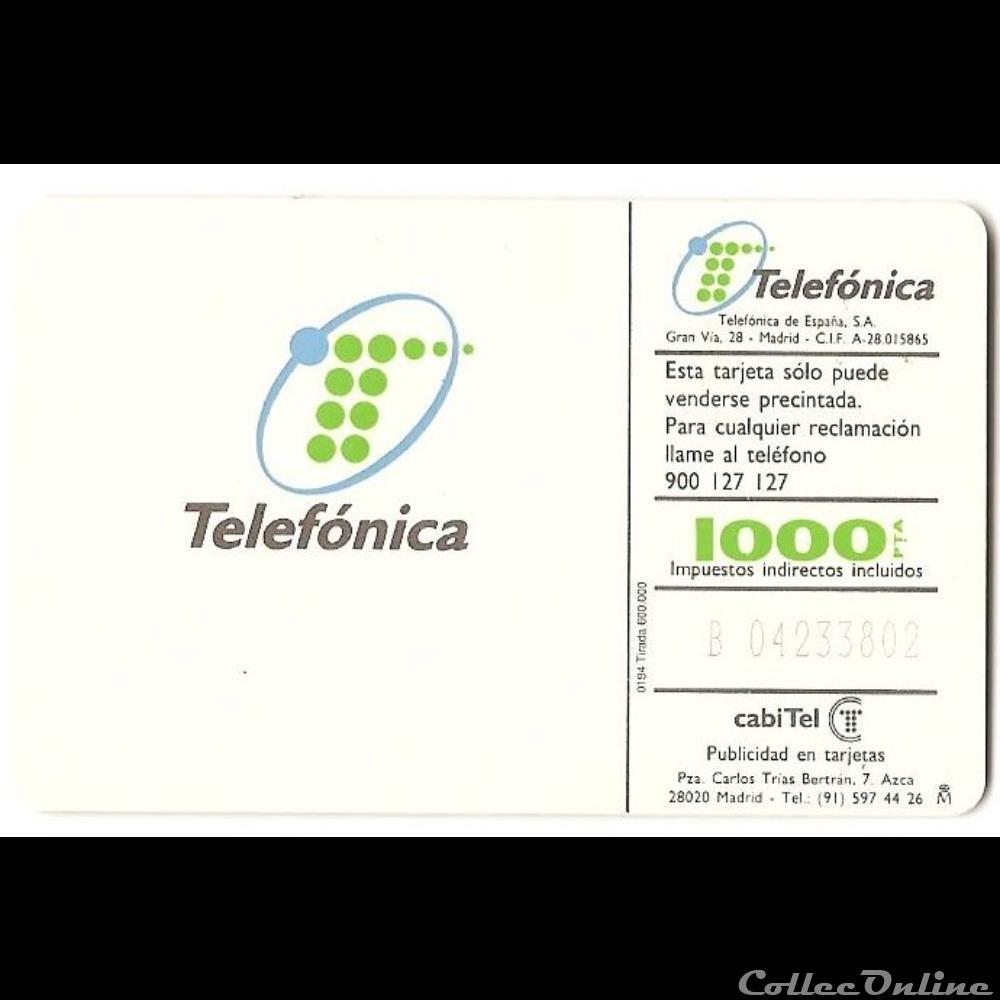 ESPAGNE - Madrid autre telecarte espagne madrid