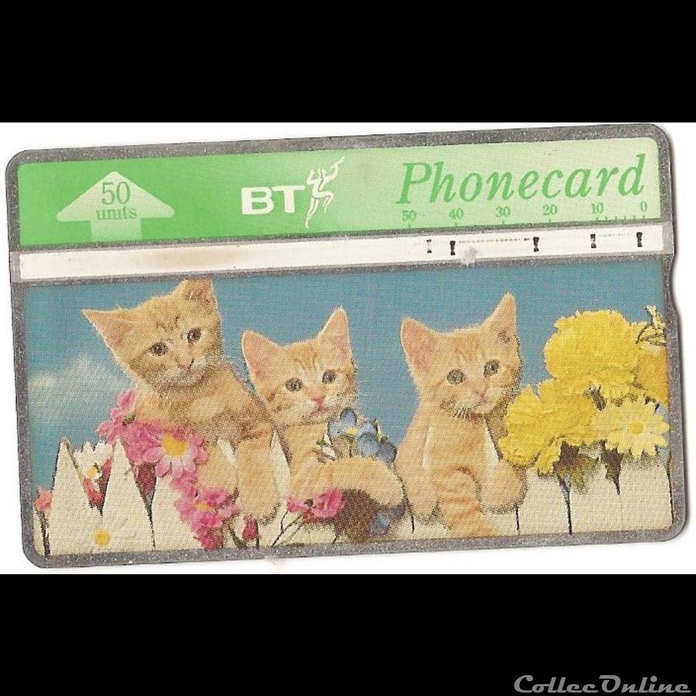autre telecarte angleterre chatons