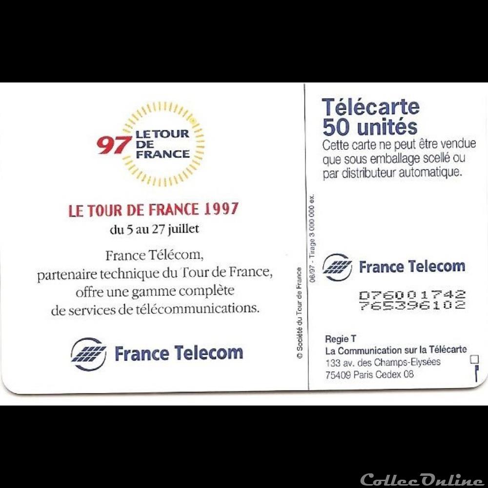 autre telecarte evenement tour de france 1997