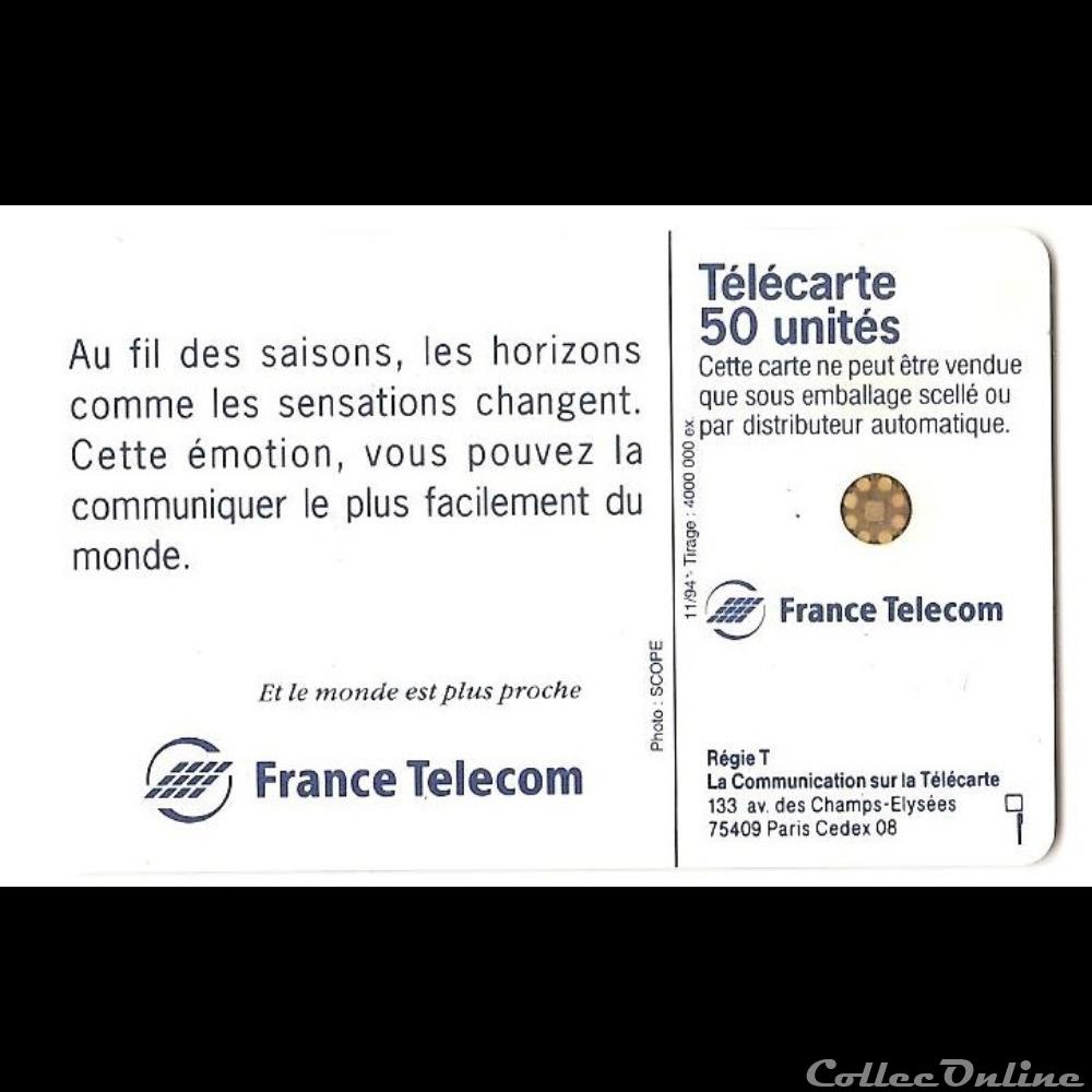 France Télécom - au fil des saisons - hiver autre telecarte france telecom au fil des saisons hiver